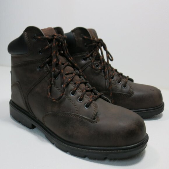 Brahma Oil Tanned Leather Safty Toe Work Boots Shoes Industrial Footwear Sz 10.5 main image 5